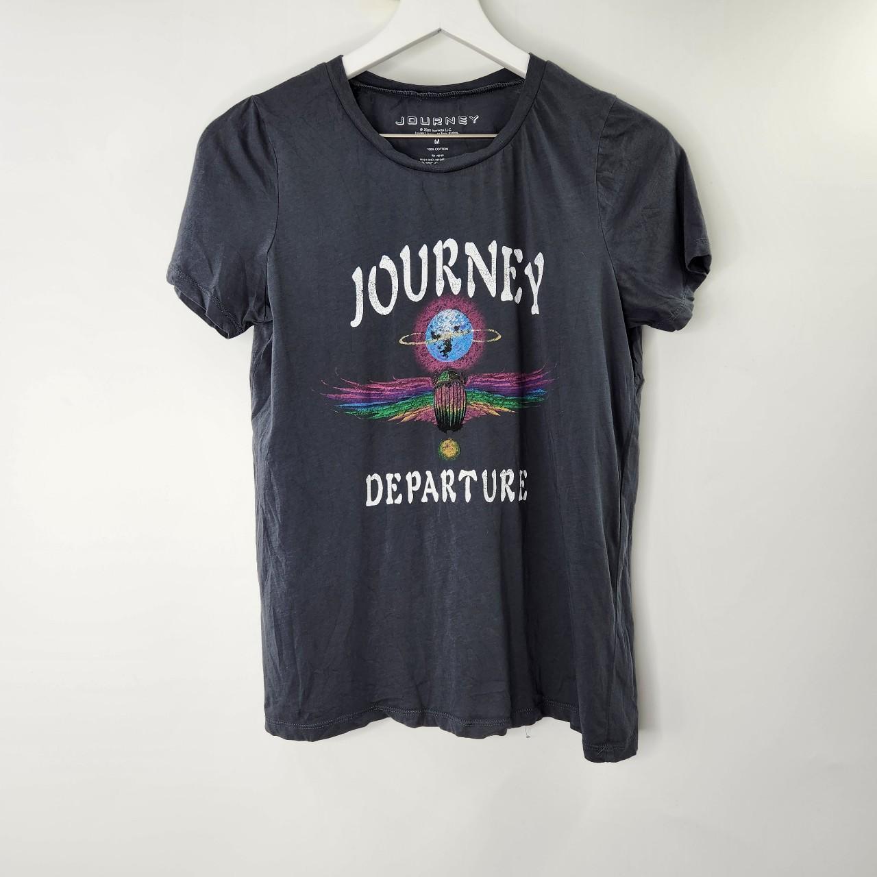 Journey Departure Graphic Band Tee Shirt Gray,
