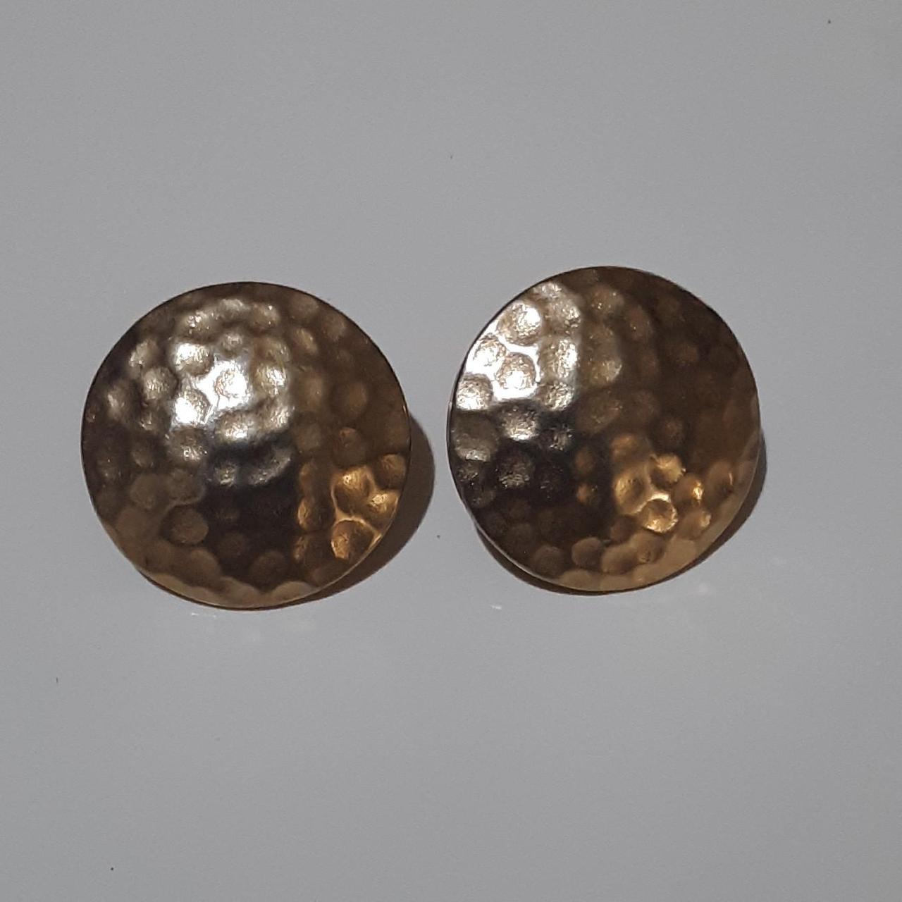 Product Image 1 - Vintage, gold clip on earrings