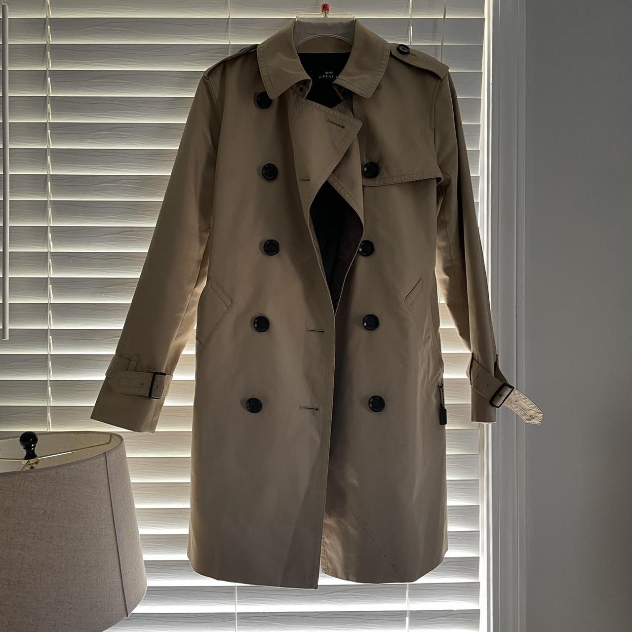 coach signature trench coat