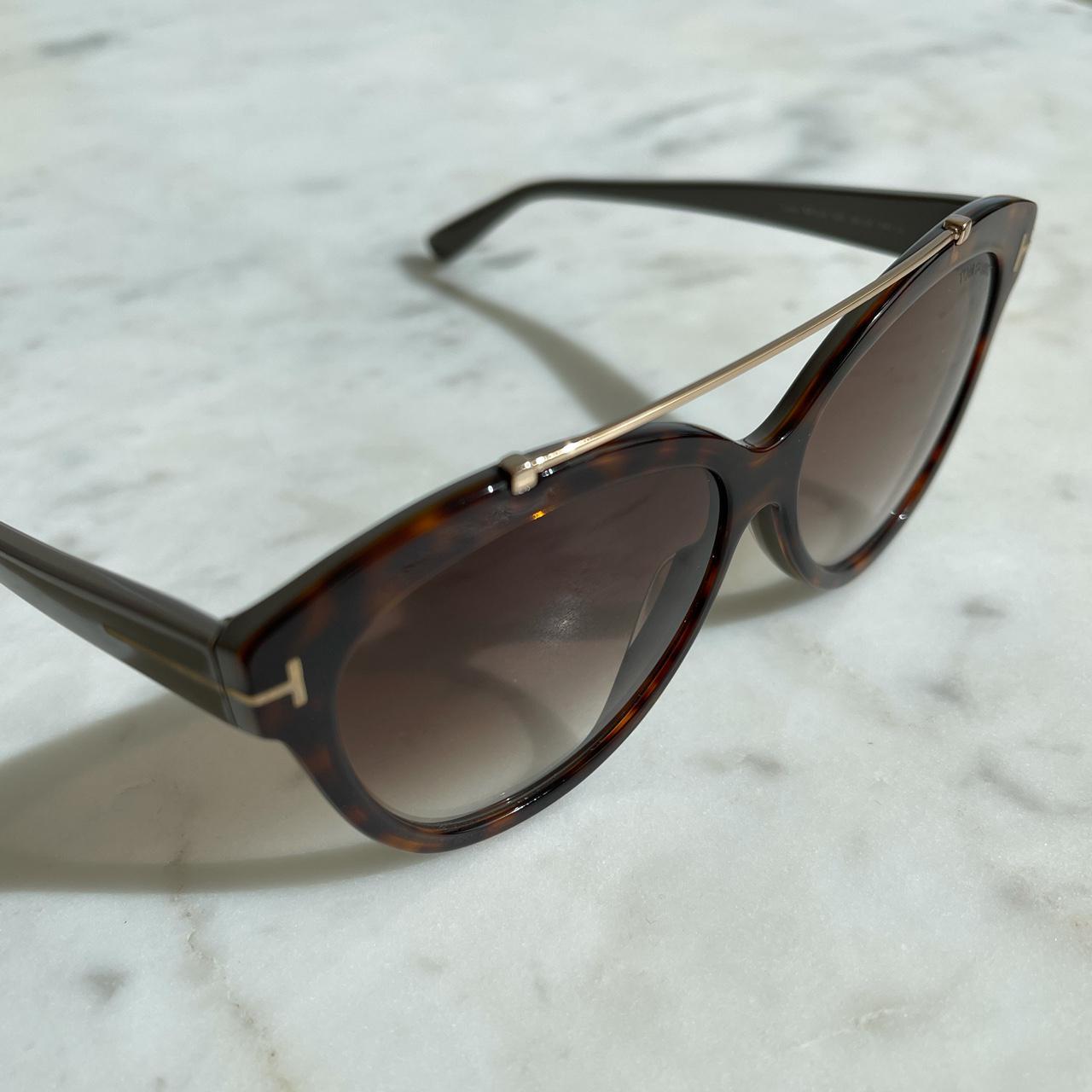 TOM FORD Women's Brown and Tan Sunglasses