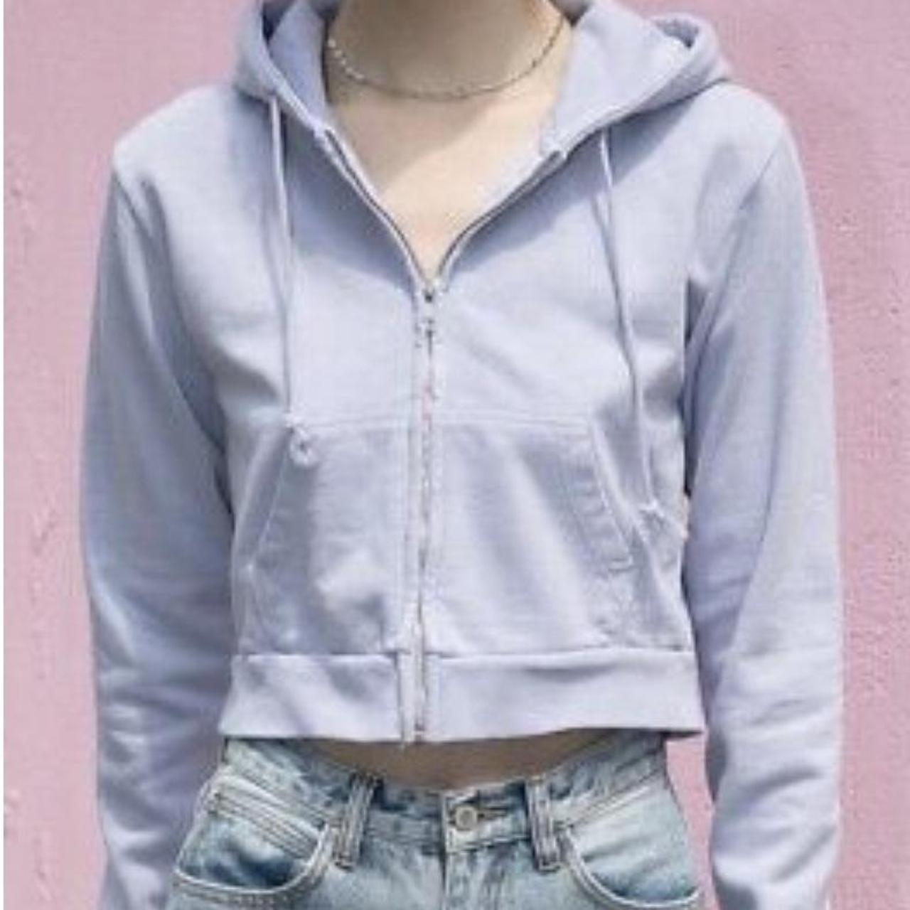 brandy melville lilac crystal moletom com capuz