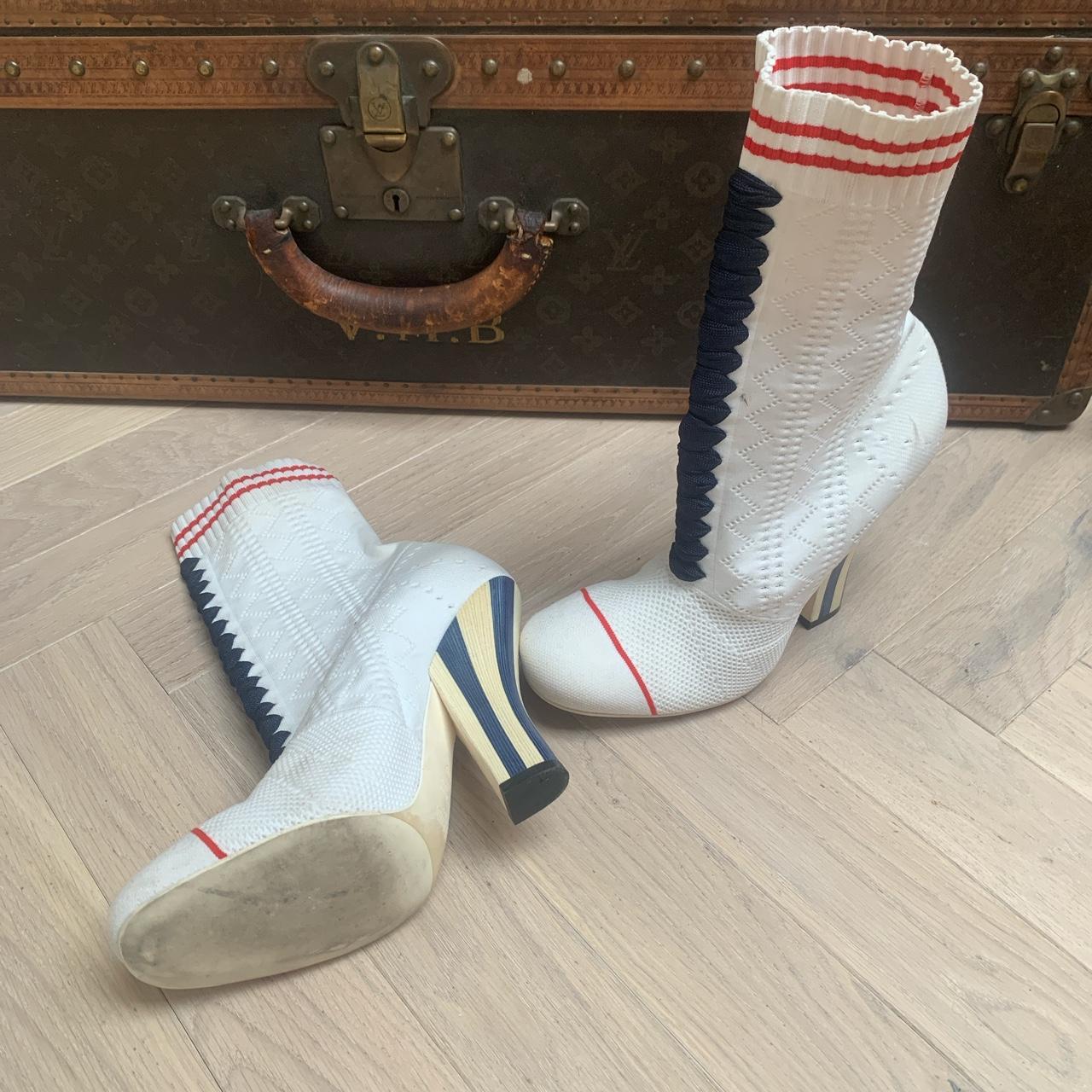 Fendi white hot sale boots