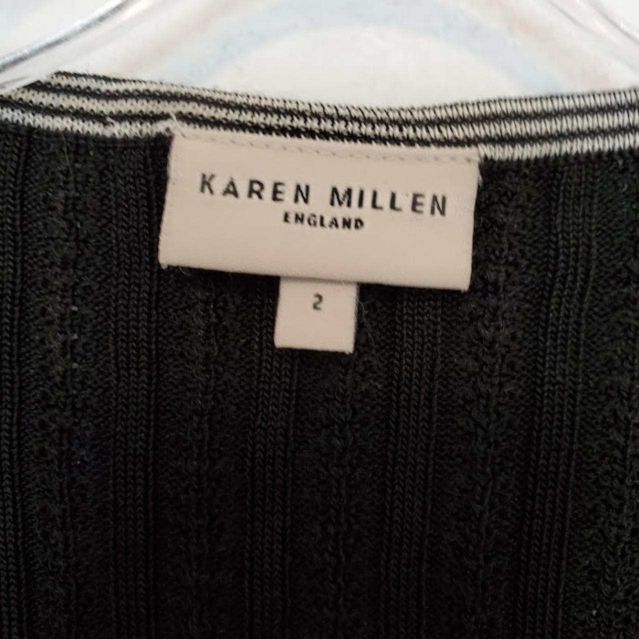 Karen Millen Women's Black and White Cardigan (2)
