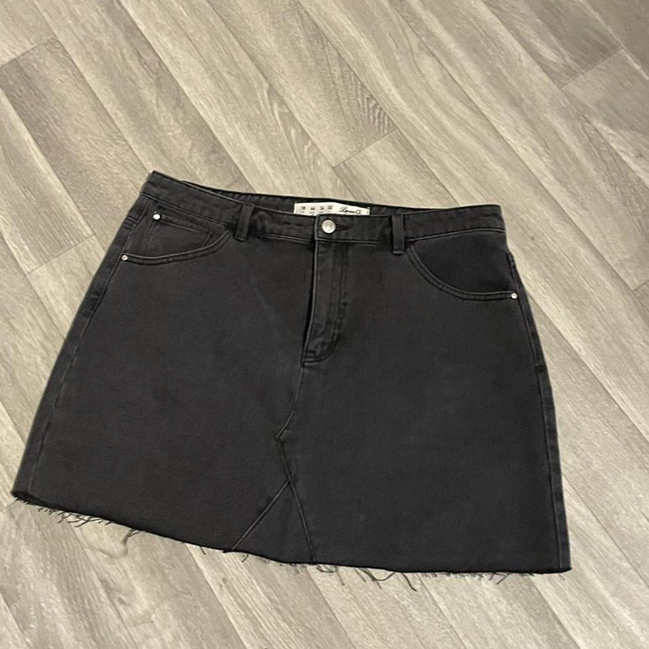 Size 14 denim skirt denimskirt size14 denim skirt Depop