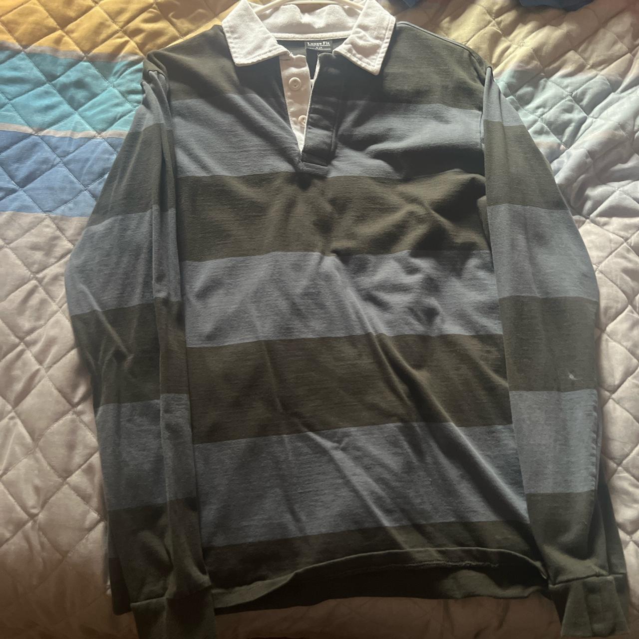 Cotton On Men's Black and Grey Polo-shirts | Depop