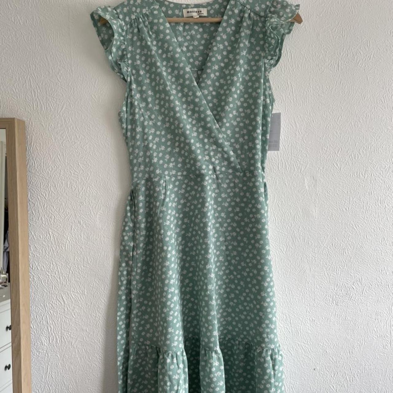 monteau green dress