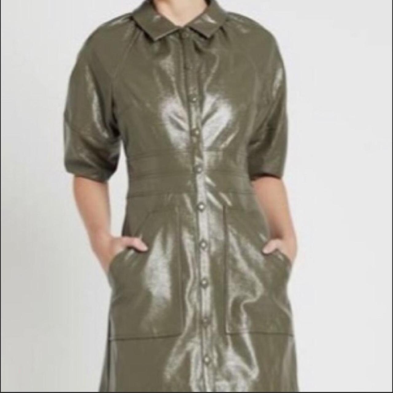 Rebecca Taylor Women's Green and Khaki Dress (2)
