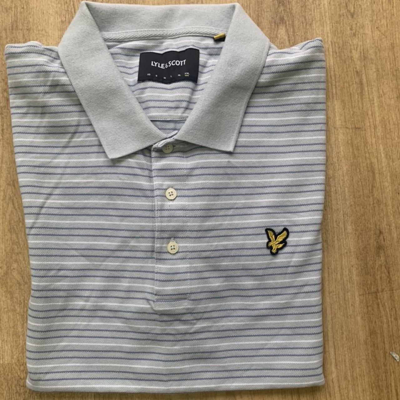 Lyle and scott stripe polo size 2xxl would git an xl... - Depop