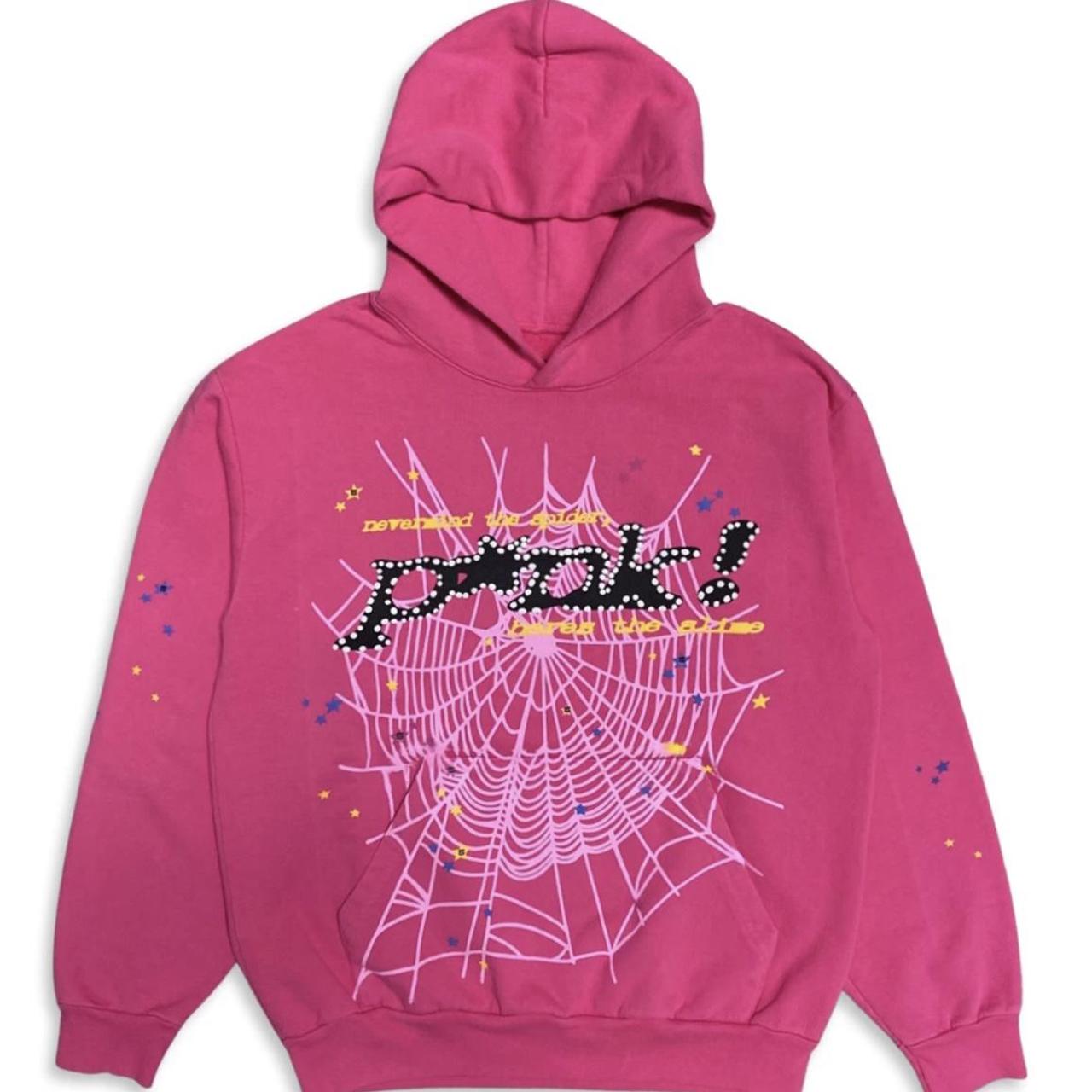 #YoungThug #Sp5der P*NK #Hoodie Pink 🕷 🕸 size 2x in... - Depop