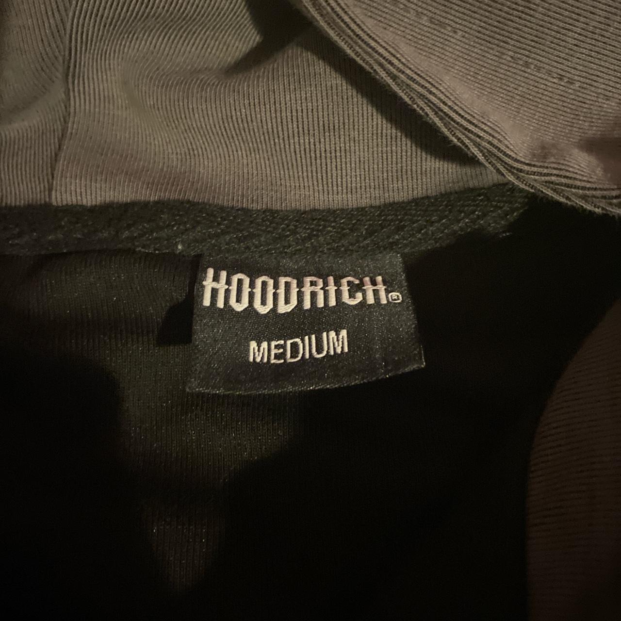 Hoodrich Men's Black and Grey Hoodie | Depop