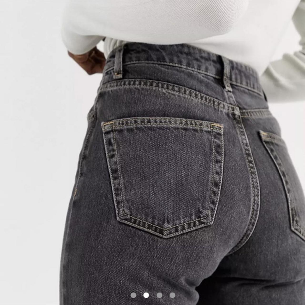 Washed black Mom jeans W26 L34 RRP... Depop