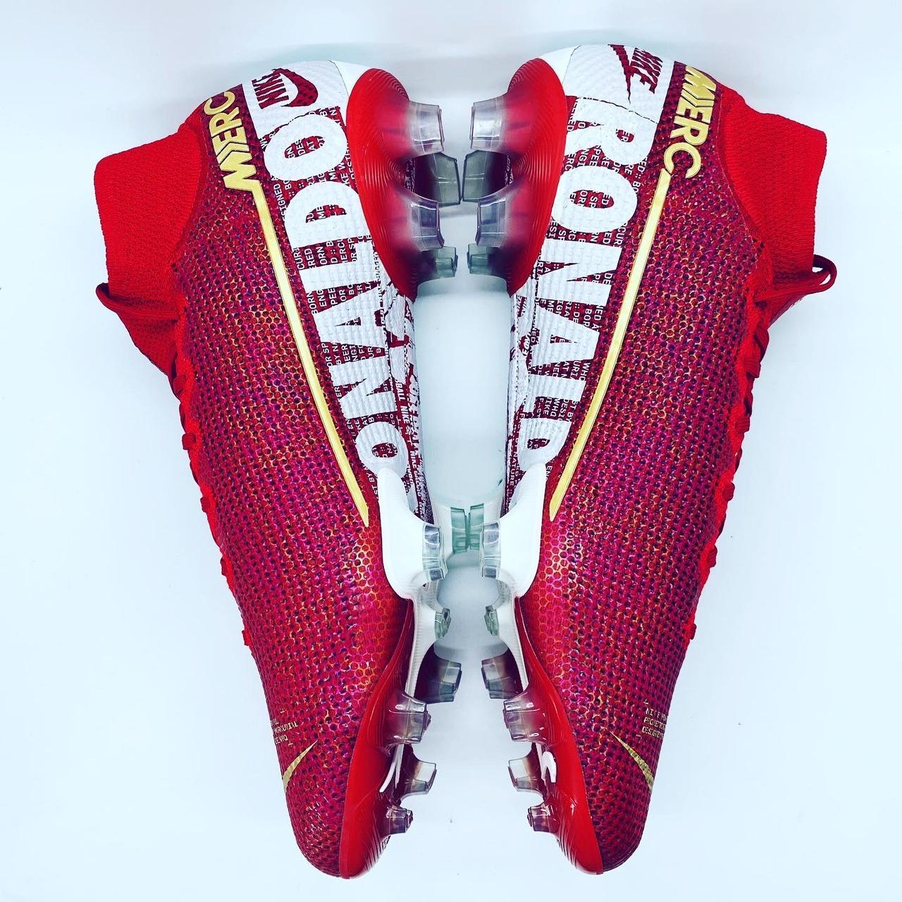 nike-red-and-white-ball-sports-depop