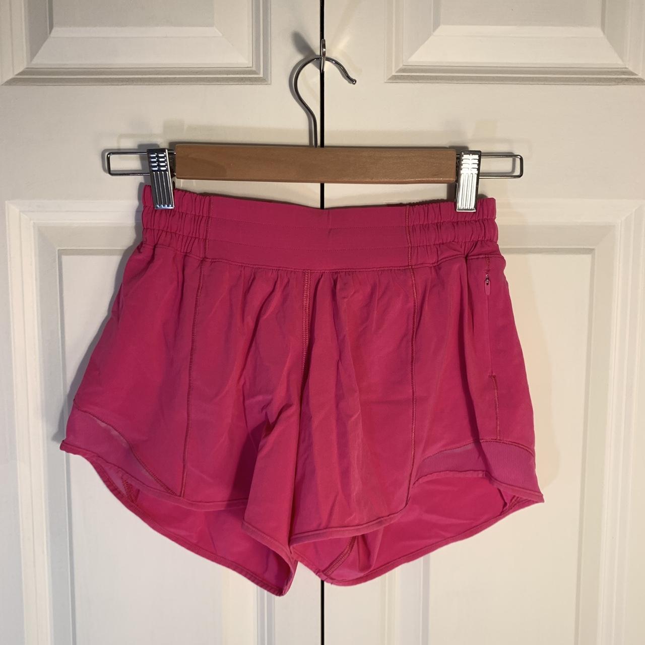 Lululemon hotty hot shorts in a really pretty pink - Depop
