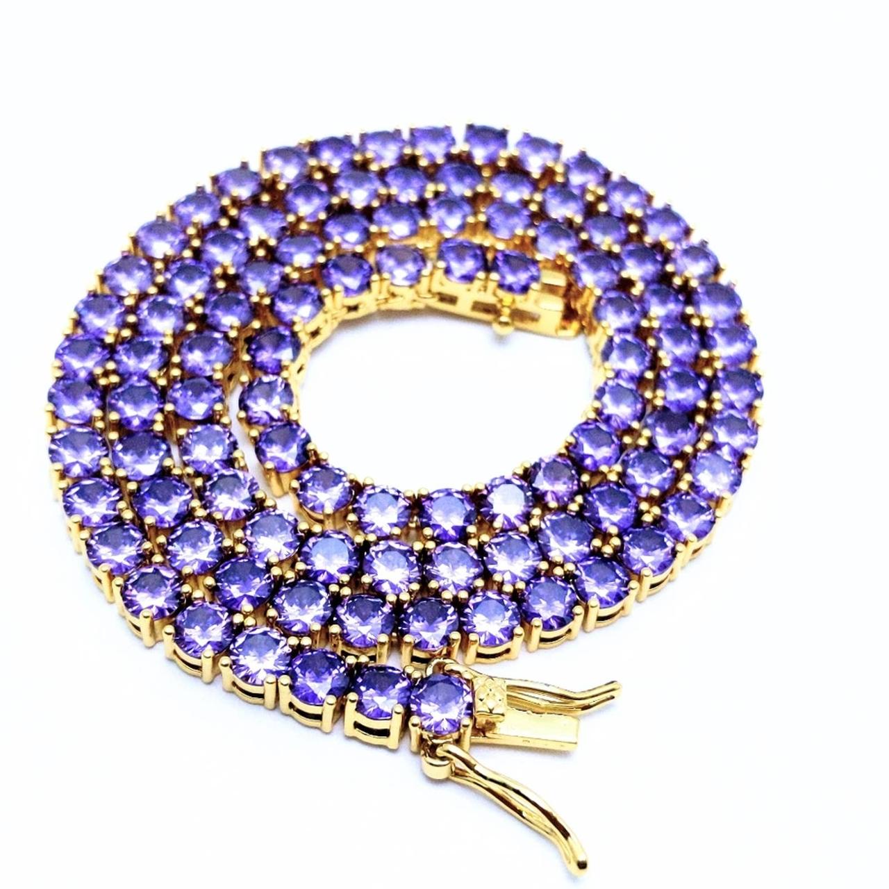 Icy Purple CZ Tennis hotsell Chain Choker