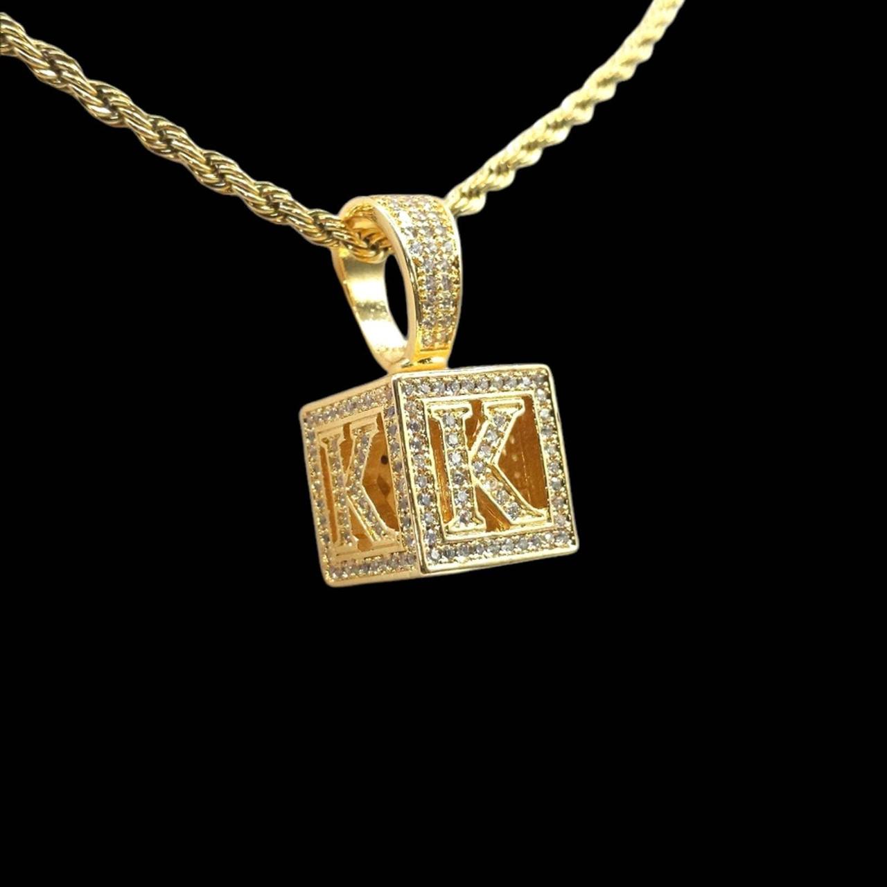 Jordan NBA iced out necklace diamond pendant and - Depop