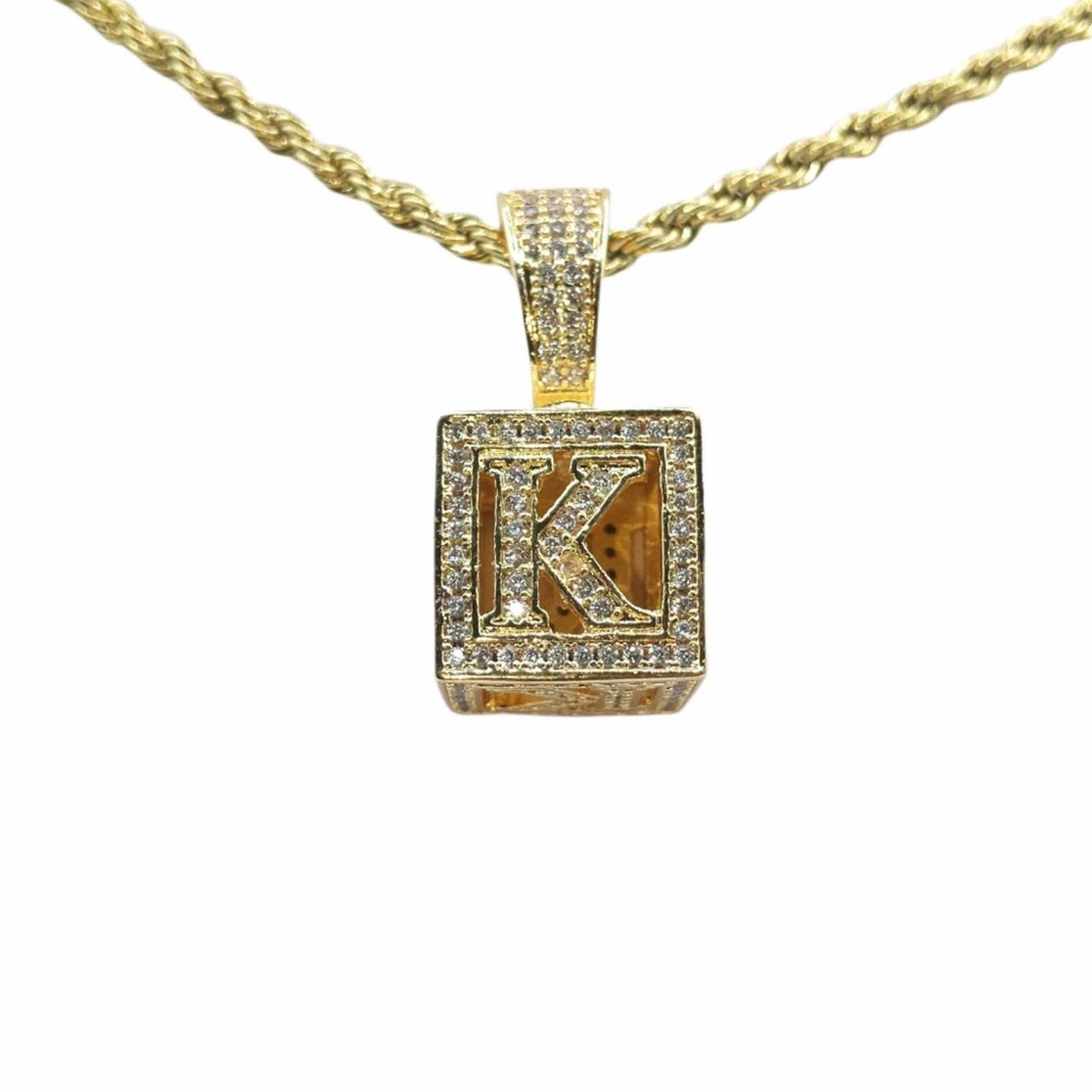 Jordan NBA iced out necklace diamond pendant and - Depop