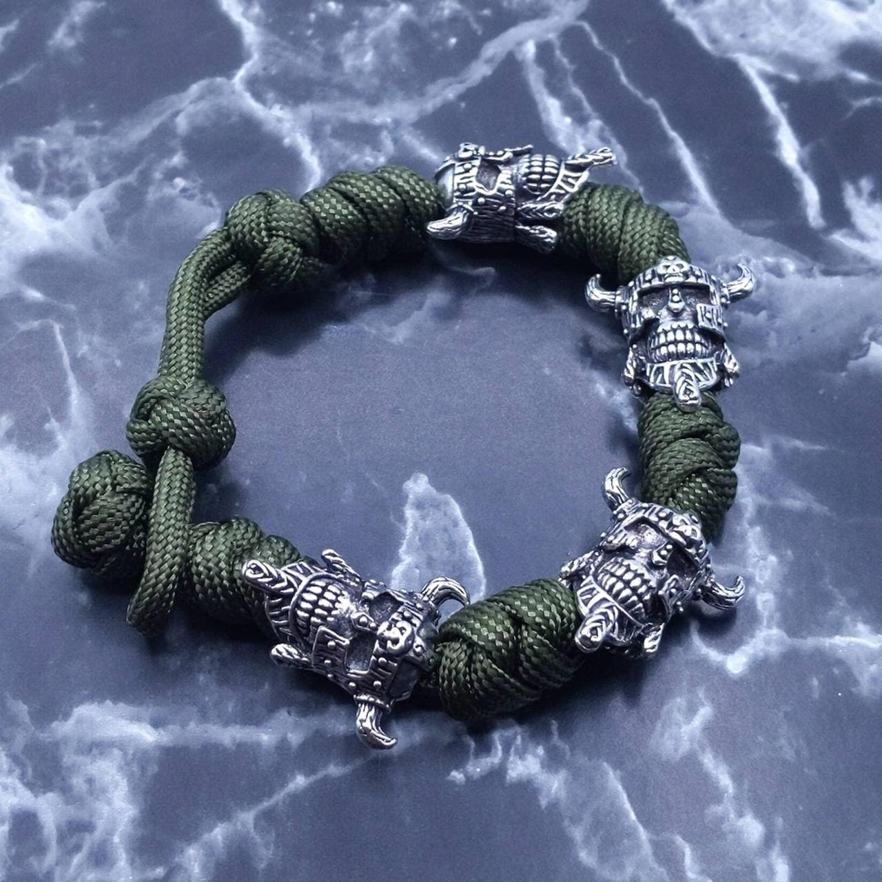 Army Green Viking deals Rope Bracelet