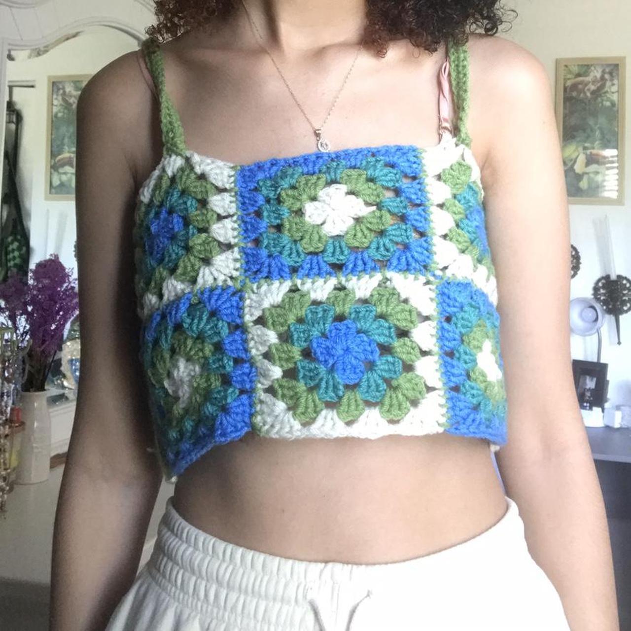 Women's White and Green Vests-tanks-camis (2)