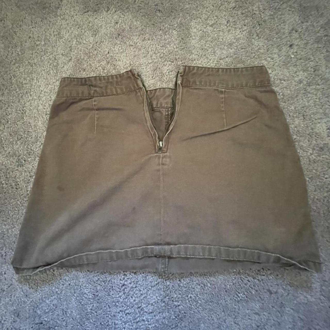 Forever 21 Olive Green Mini Skirt Super Cute For Depop