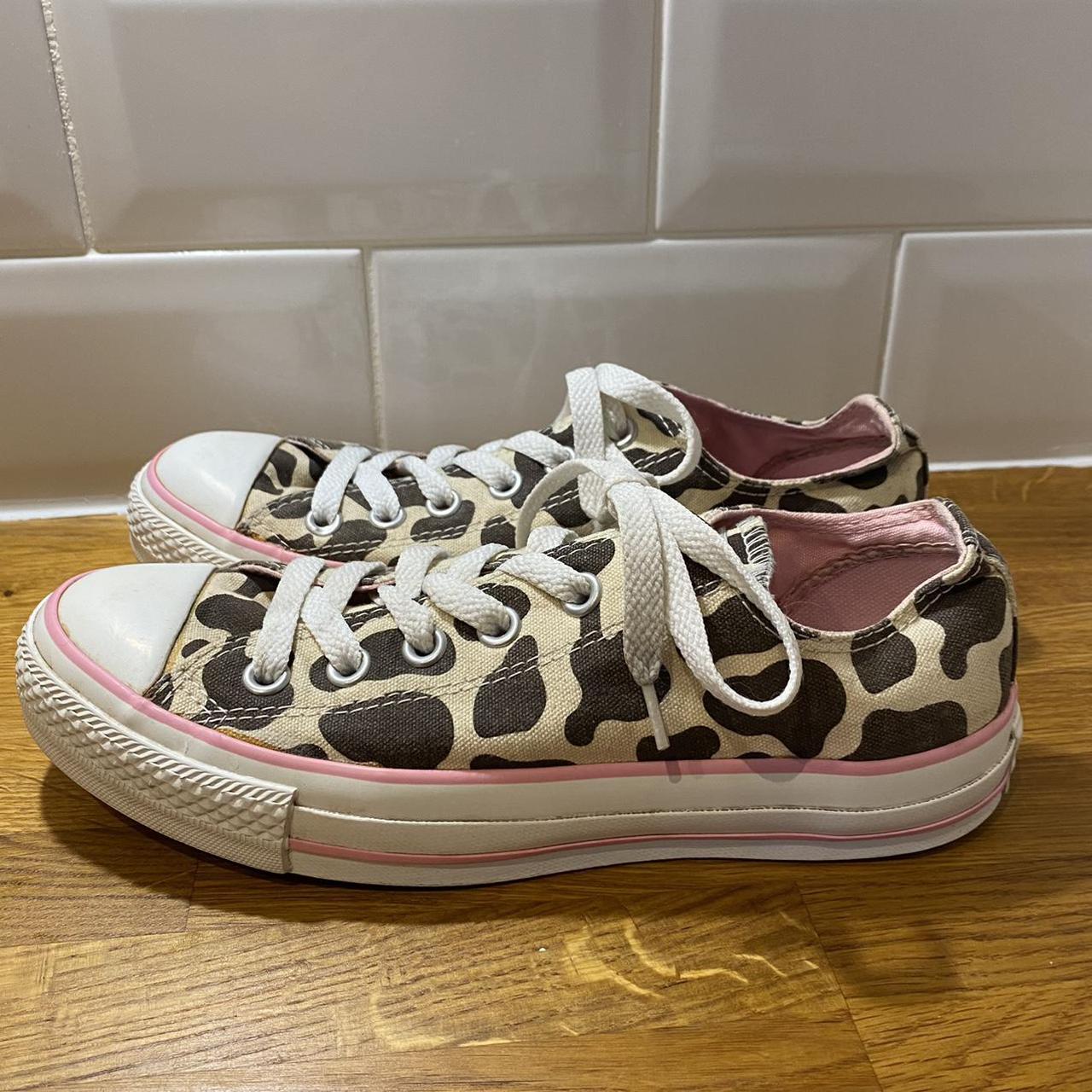 cow print converse pink