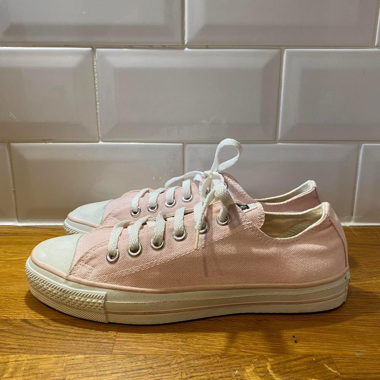 Vintage made in USA converse pink U.K 5.5 Pale pink. Depop