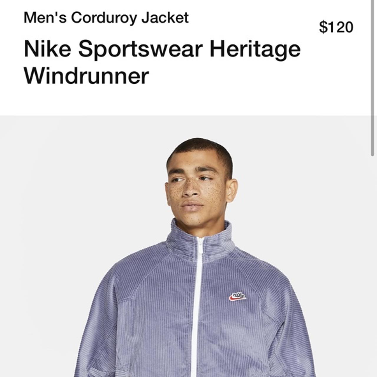 Oversized purple corduroy #Nike