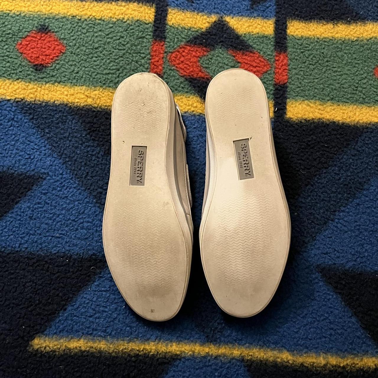 Sperry Women's Cream and Grey Boat-shoes (3)