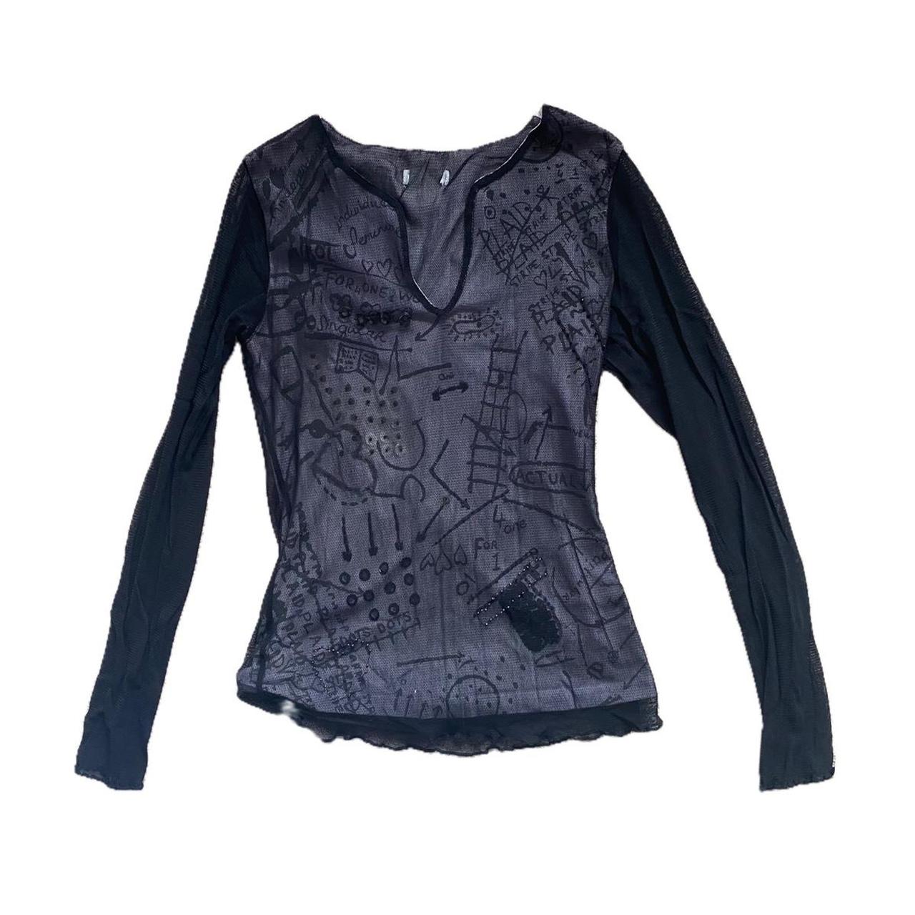 90s Mesh Top Similar to Cop Copine. No label. Small... Depop