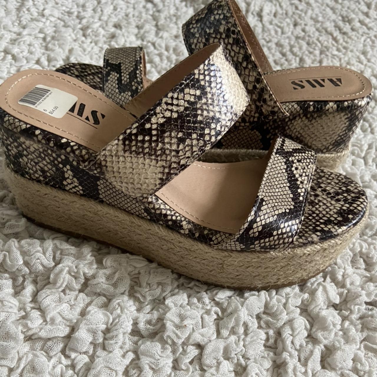 snake skin wedge sandals perfect for