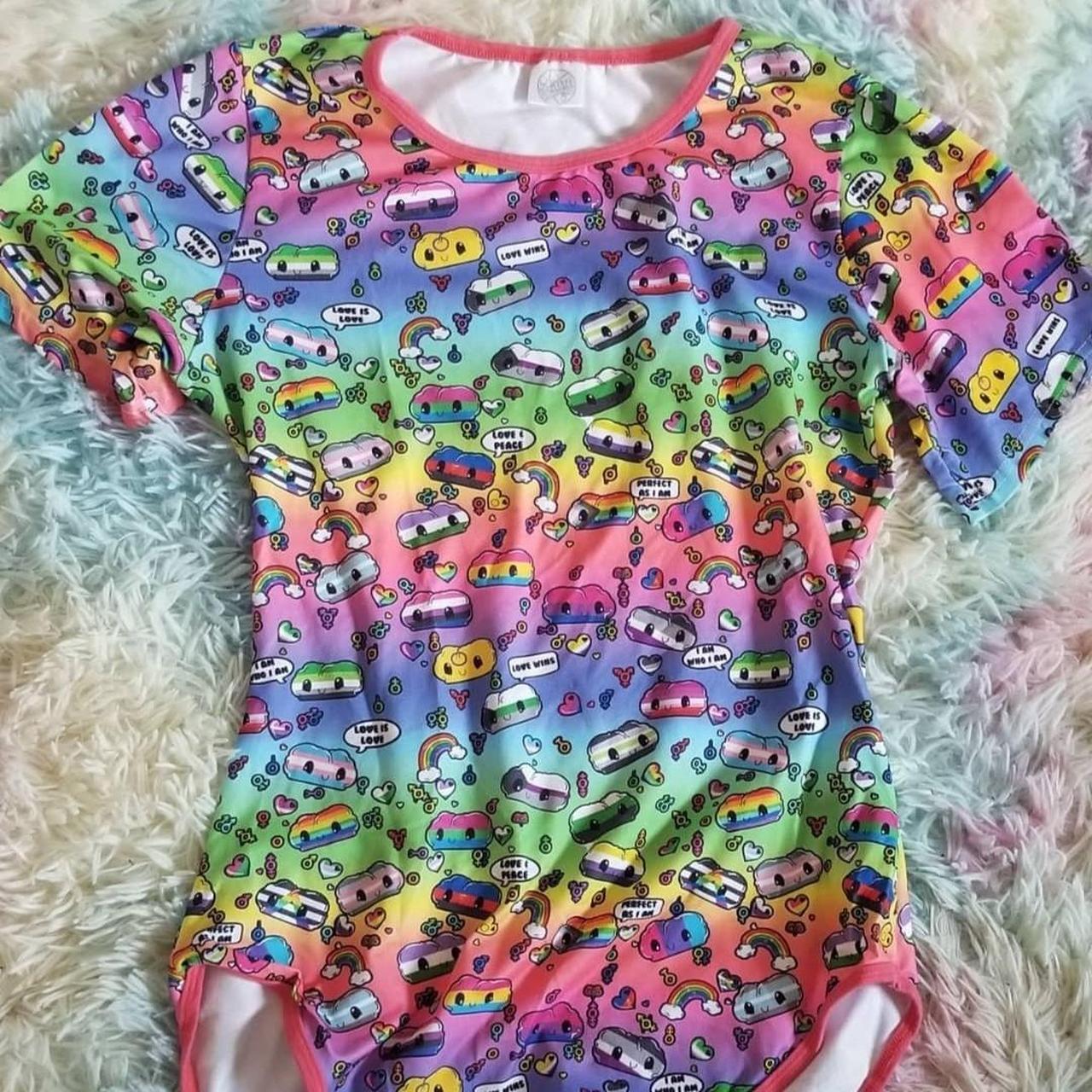 Pride Milksilk Onesiebodysuit From Littles Depop 8286