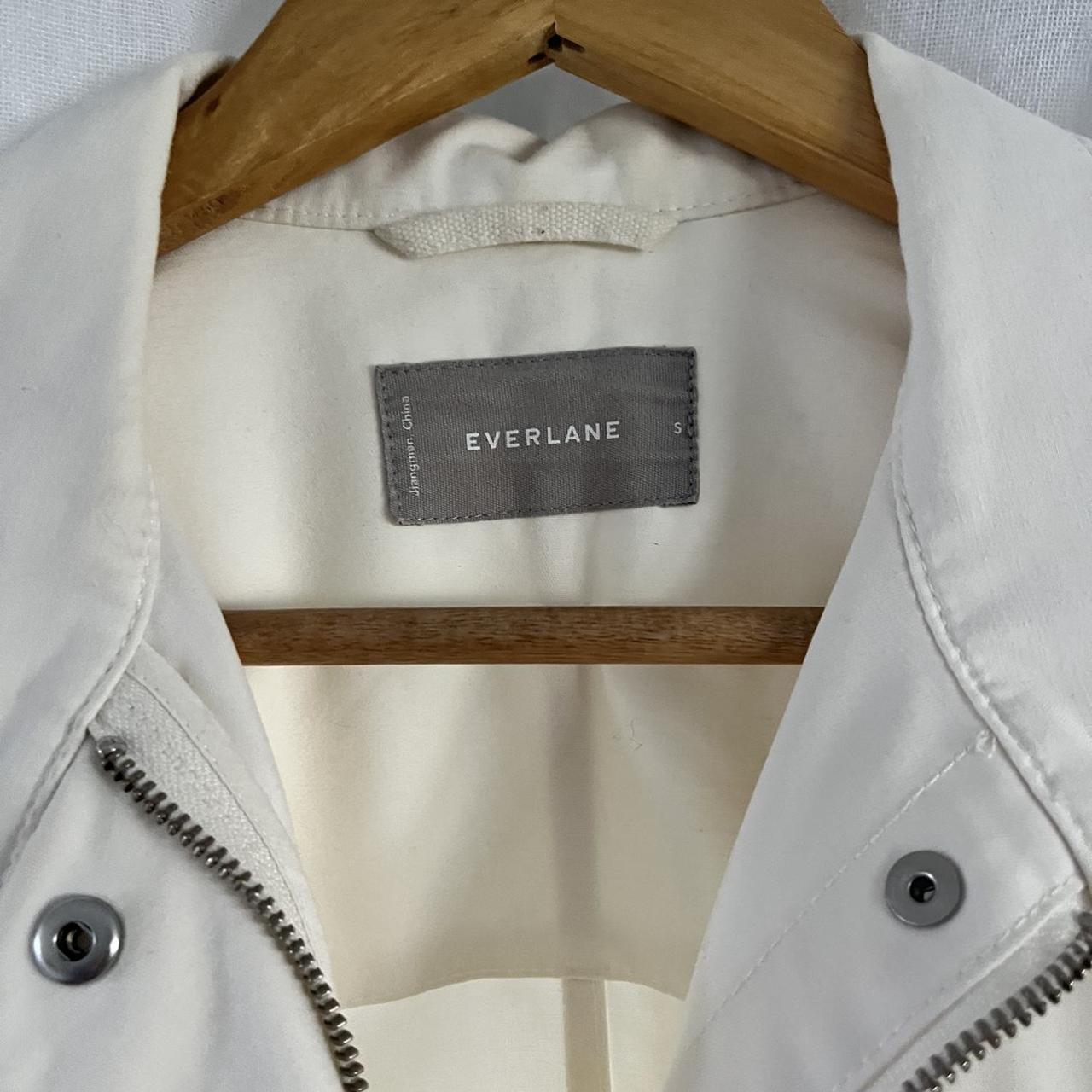 Everlane Cinchable Chore Jacket - white/ecru Size... - Depop