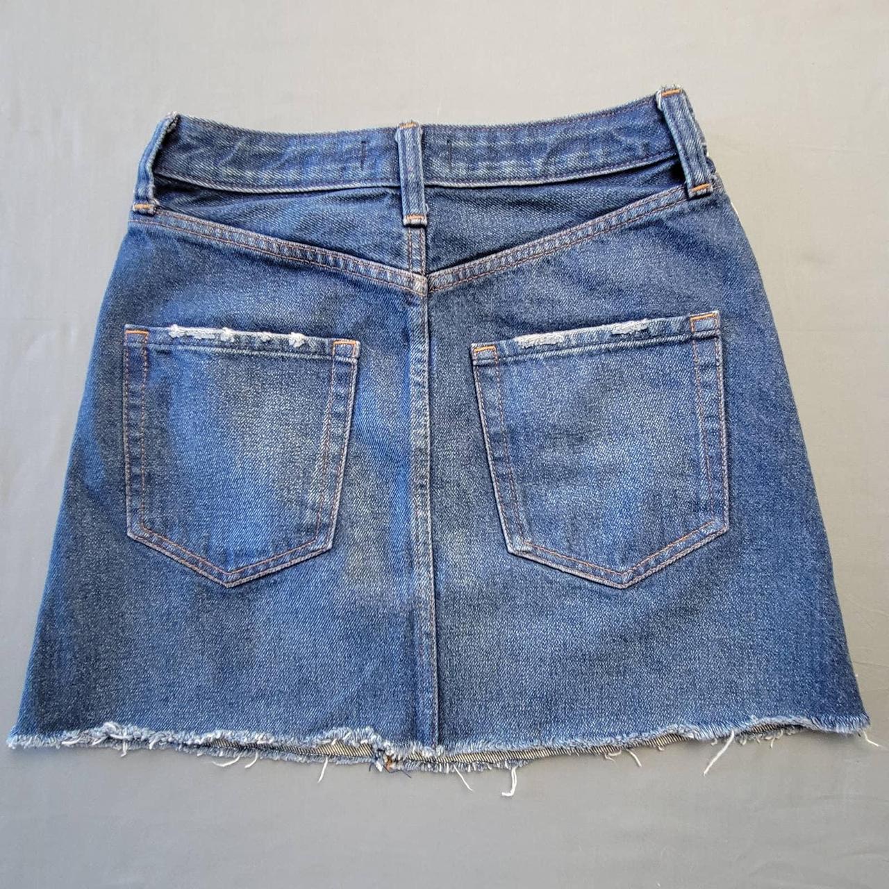 Abercrombie & Fitch Women's Blue Skirt (2)