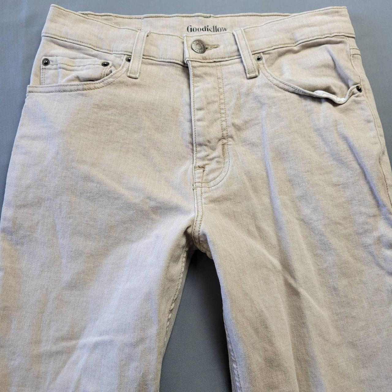 Goodfellow Jeans Men s Size 30x30 Tan Khaki Slim Mid Depop