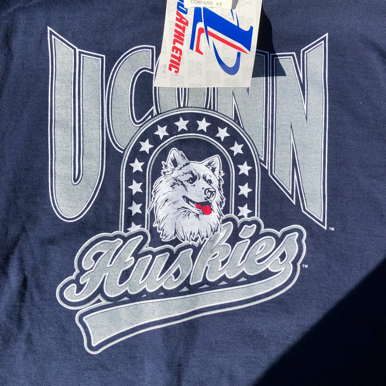 Early 2000s Logo Athletic Uconn Huskies Shirt NWT... - Depop