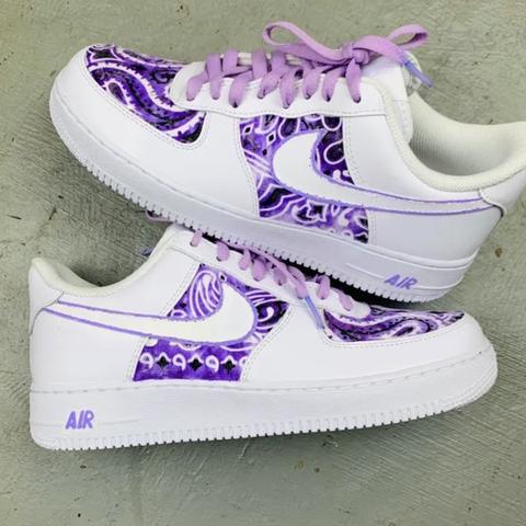 purple bandana air force 1