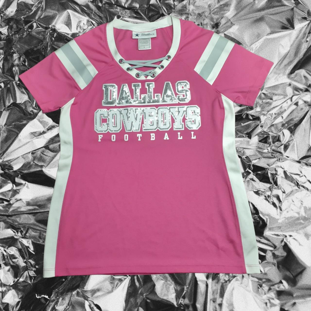 pink cowboys jersey for women
