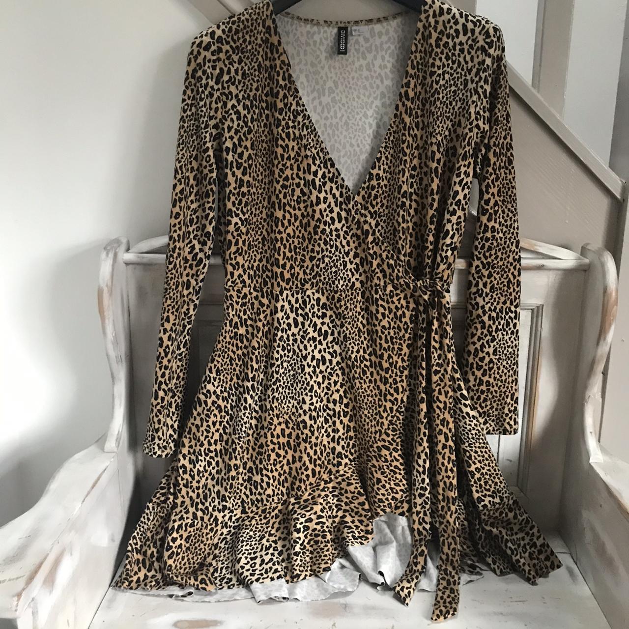 H☀M leopard print wrap dress with ...