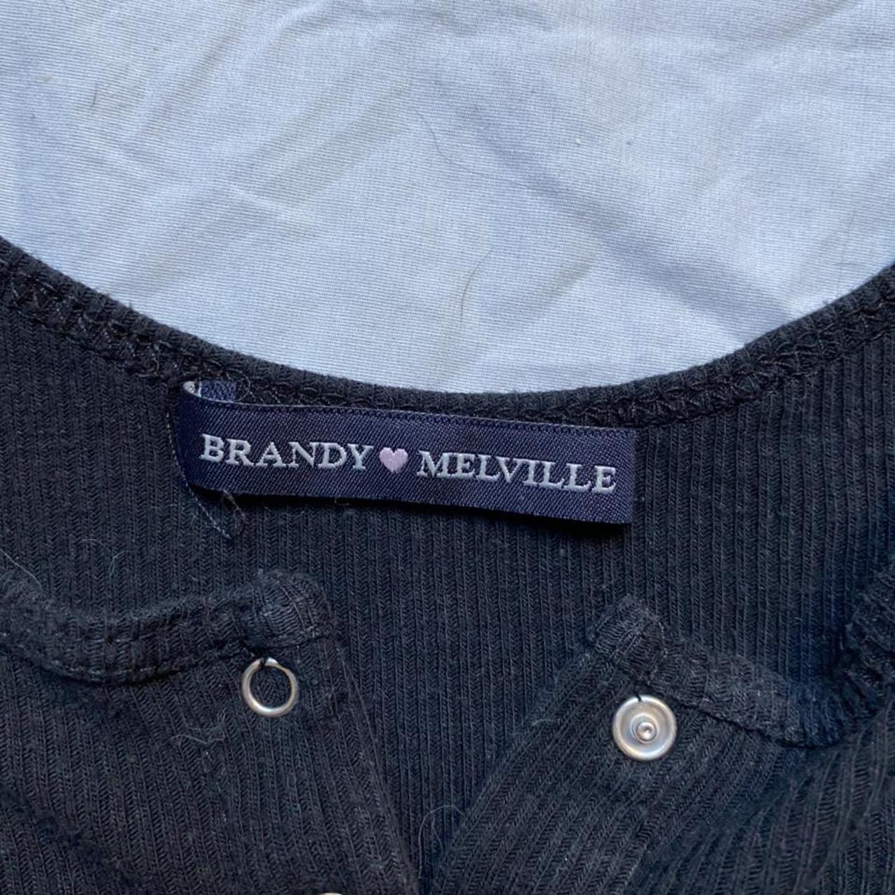 Brandy Melville Ribbed Button Up