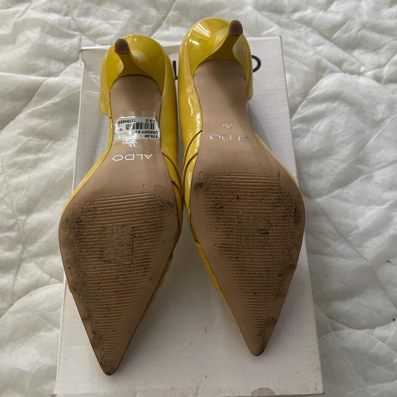 aldo yellow heels