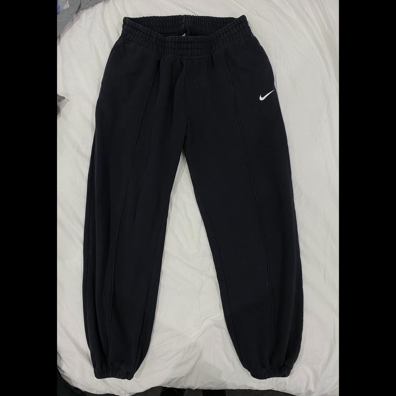 nike mini swoosh black joggers