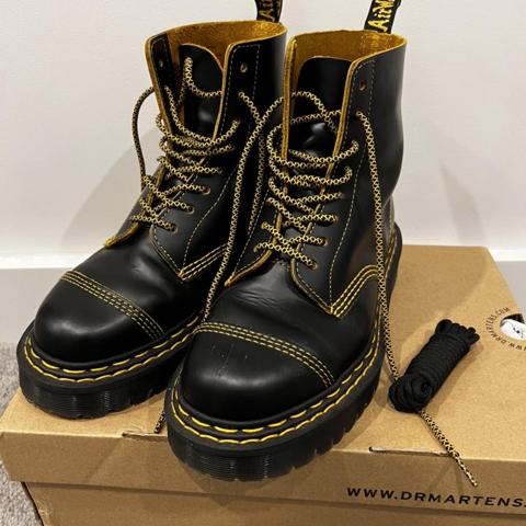 Dr Martens 1460 Pascal Bex double stitch boots in... - Depop