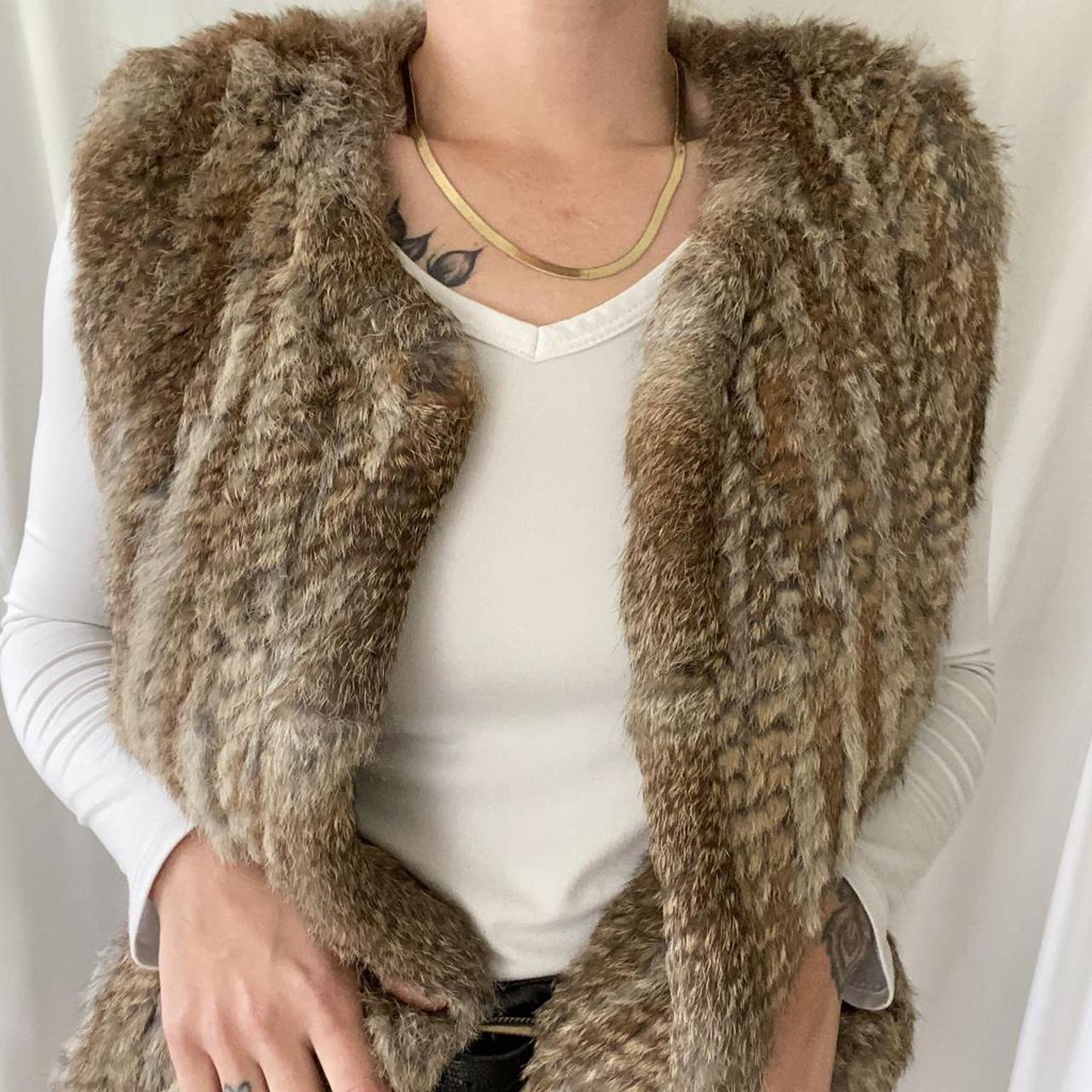 Bloomingdales rabbit shop fur vest