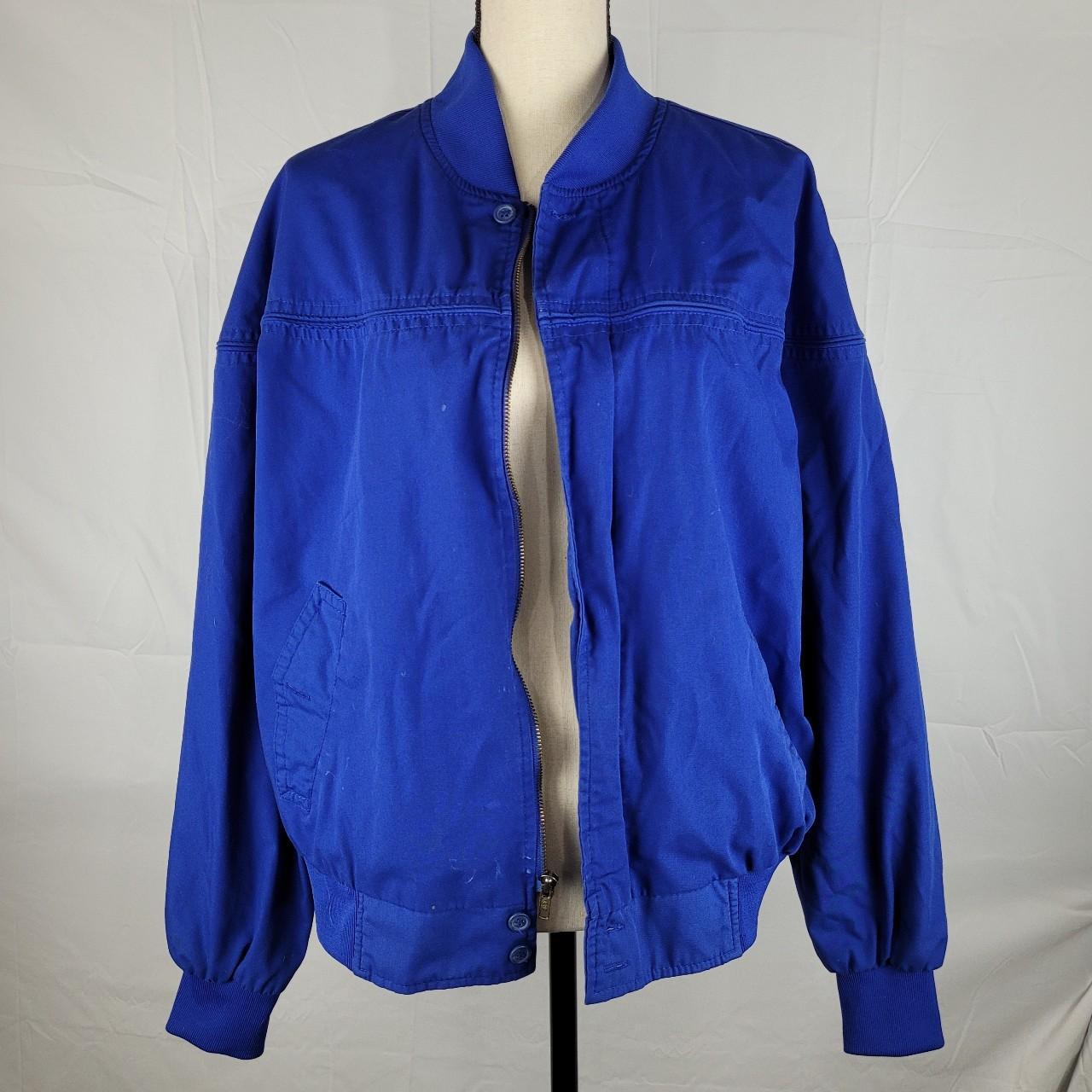 Cobalt blue bomber outlet jacket