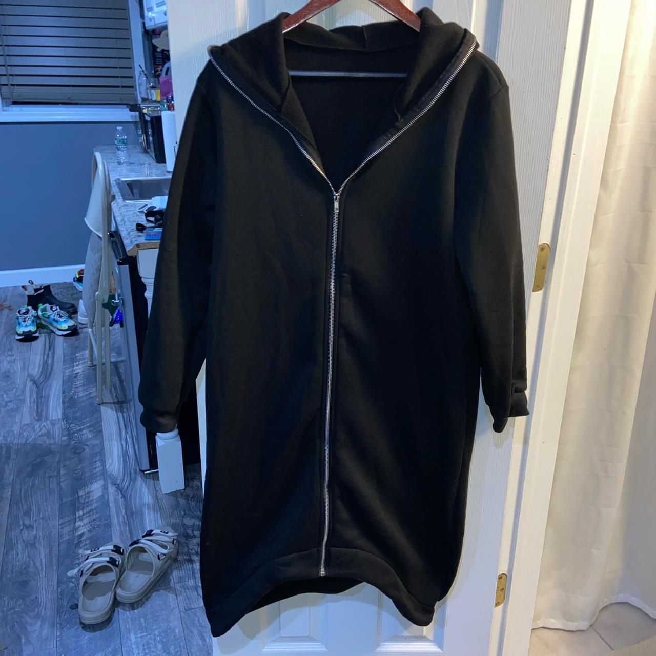 Hoodie with zipper all the way up online