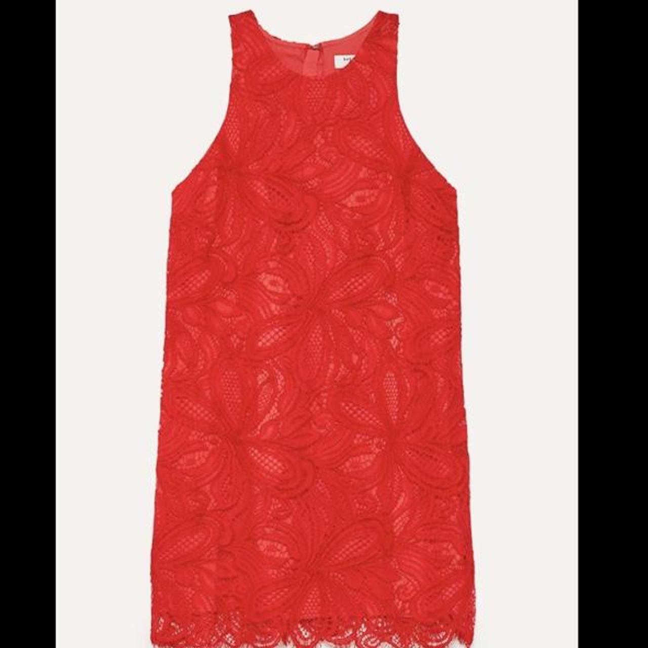 Babaton Henry Dress from Aritzia Colour red. Size