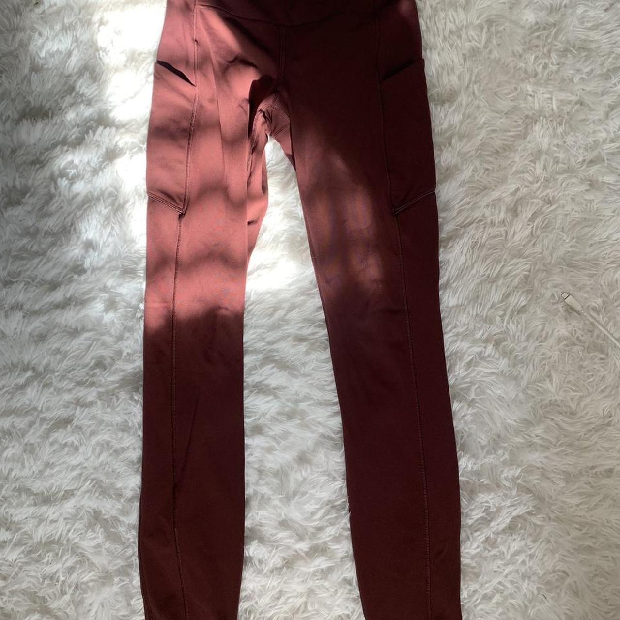 maroon LULULEMON full length leggings Older model - - Depop