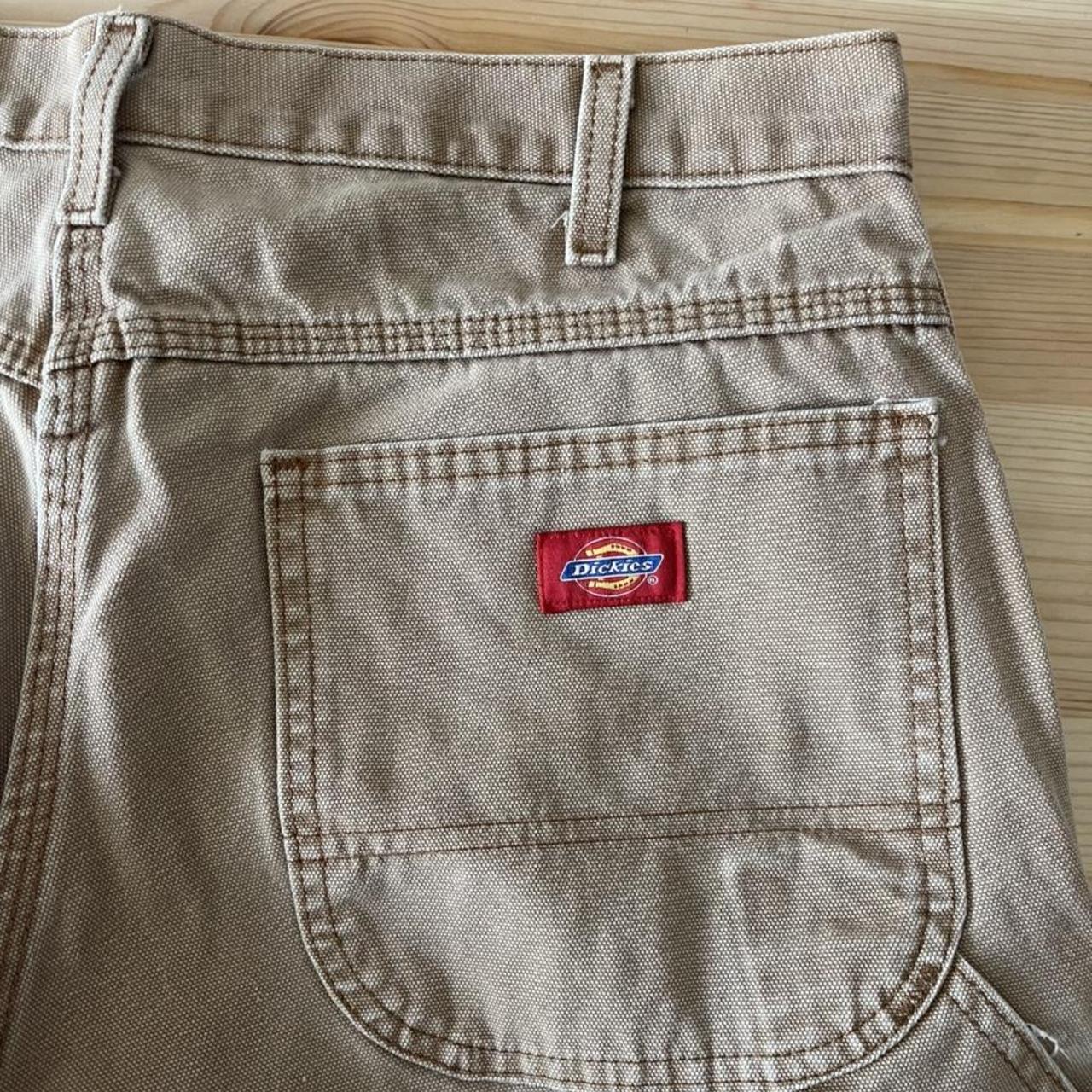 Y2K Dickies Relaxed Fit Carpenter Shorts Tan Size... - Depop