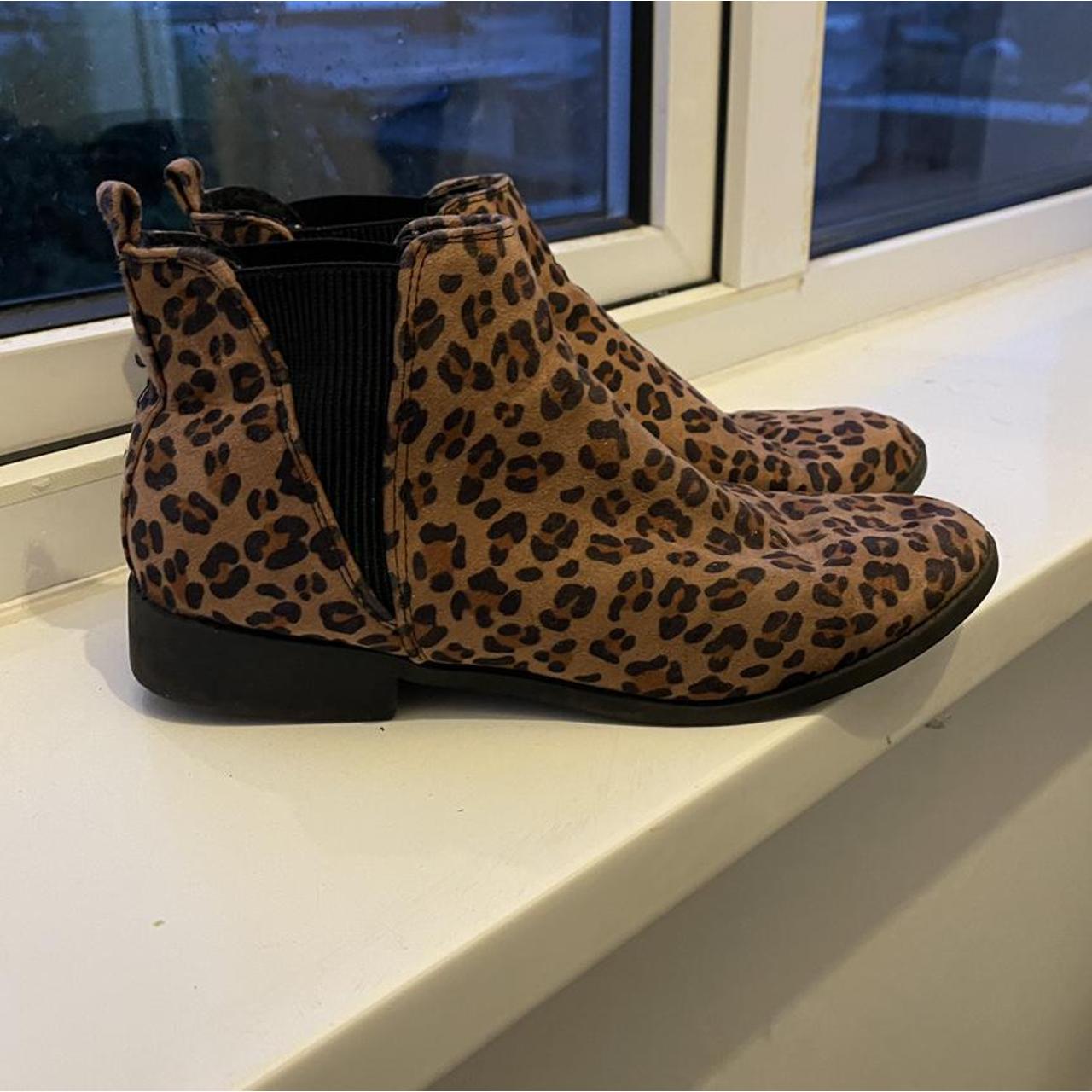 leopard print boots primark
