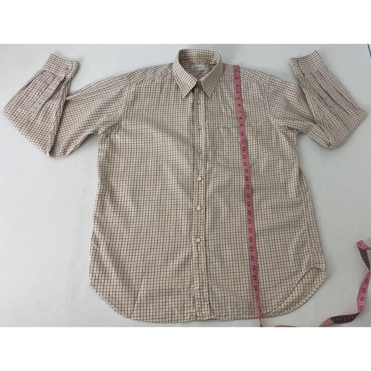 Barney's Men's Tan and Brown Shirt (4)
