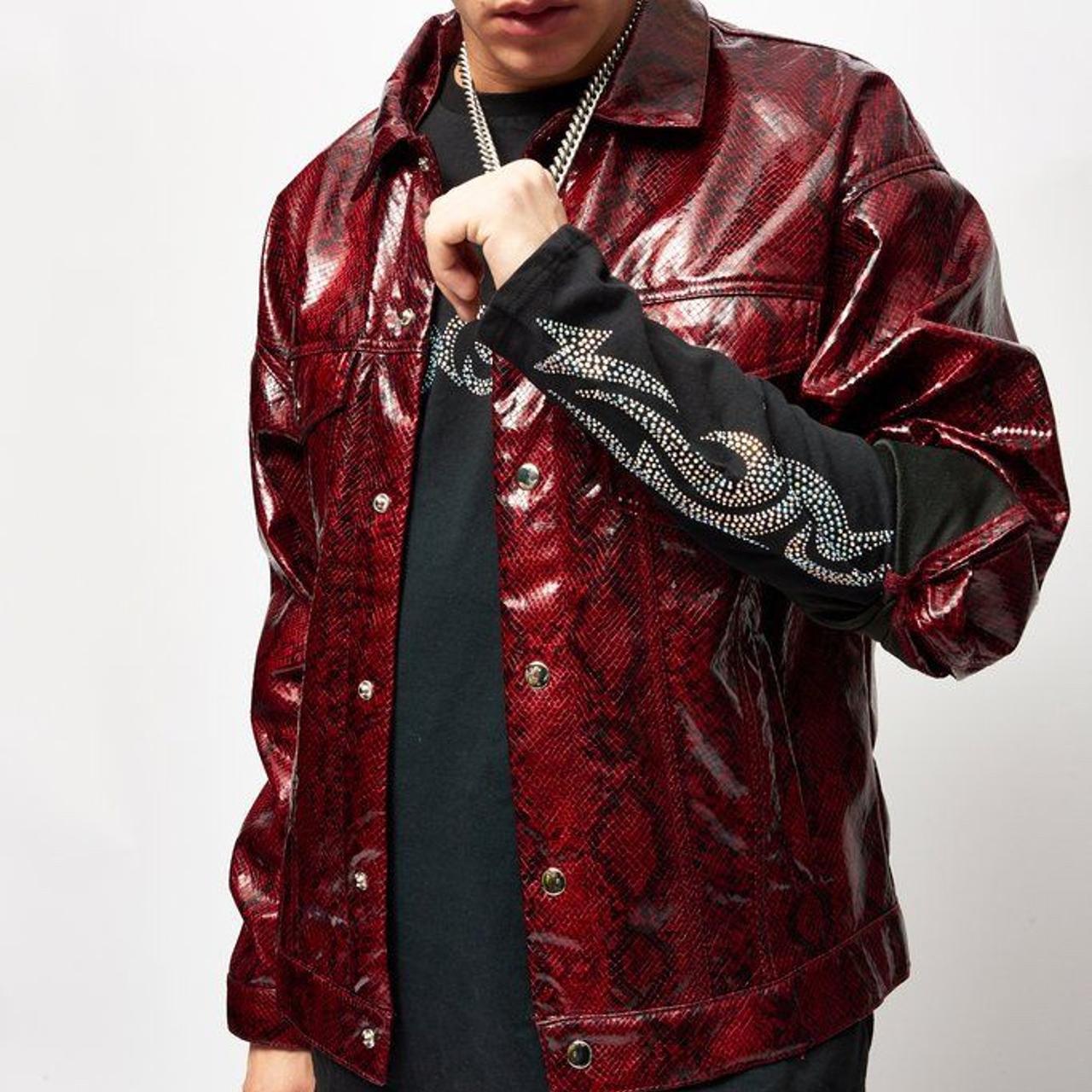 Jaded London snakeskin red jacket. Worn once, | Depop
